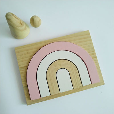 Il puzzle del gioco 3D di 25.5CM blocca per l'insieme di legno del blocchetto del bambino dei bambini
