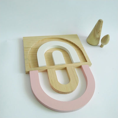 Il puzzle del gioco 3D di 25.5CM blocca per l'insieme di legno del blocchetto del bambino dei bambini