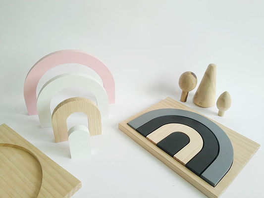 Il puzzle del gioco 3D di 25.5CM blocca per l'insieme di legno del blocchetto del bambino dei bambini