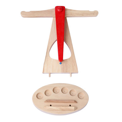 Pesatura della scala di legno Toy Montessori Balance Scale dell'equilibrio di 10CM