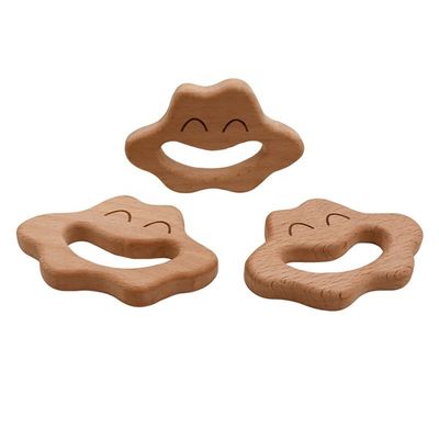 I dottori Set di legno di Teether di 5.5cm di legno medico del silicone