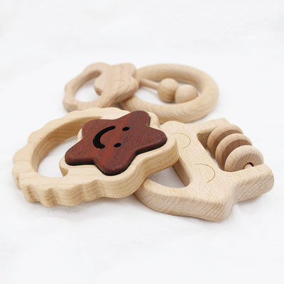 I dottori Set di legno di Teether di 5.5cm di legno medico del silicone