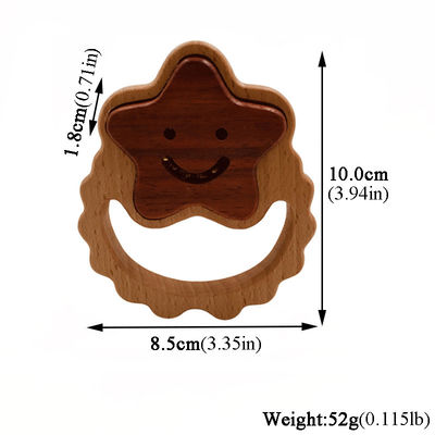 I dottori Set di legno di Teether di 5.5cm di legno medico del silicone