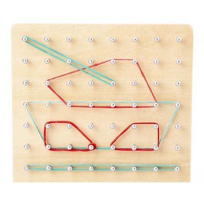 Sussidio didattico d'apprendimento di legno di Montessori dei giocattoli del chiodo 16.5cm del legame