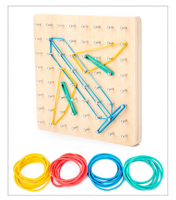 Sussidio didattico d'apprendimento di legno di Montessori dei giocattoli del chiodo 16.5cm del legame