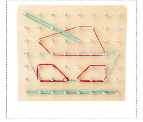 Sussidio didattico d'apprendimento di legno di Montessori dei giocattoli del chiodo 16.5cm del legame