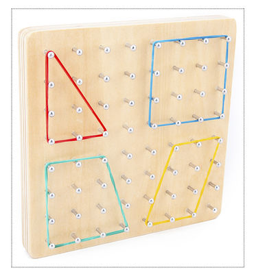 Sussidio didattico d'apprendimento di legno di Montessori dei giocattoli del chiodo 16.5cm del legame