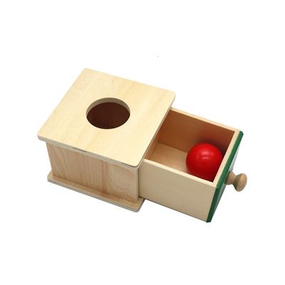 il bambino di legno sensoriale di 12cm Montessori gioca il legno di faggio colorato scatola del cassetto di Montessori