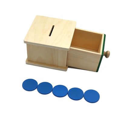 il bambino di legno sensoriale di 12cm Montessori gioca il legno di faggio colorato scatola del cassetto di Montessori