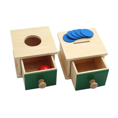 il bambino di legno sensoriale di 12cm Montessori gioca il legno di faggio colorato scatola del cassetto di Montessori
