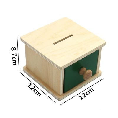 il bambino di legno sensoriale di 12cm Montessori gioca il legno di faggio colorato scatola del cassetto di Montessori