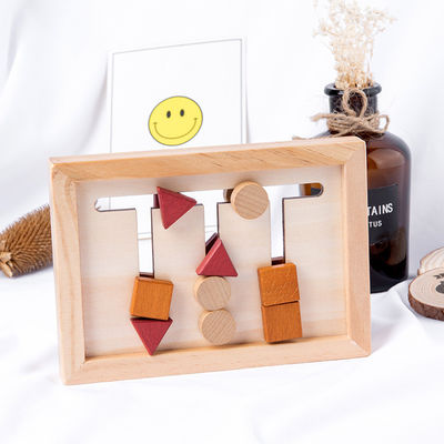 gioco d'apprendimento prescolare geometrico Montessori del bambino di 2cm di per la matematica di legno dei giocattoli