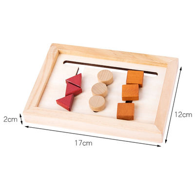 gioco d'apprendimento prescolare geometrico Montessori del bambino di 2cm di per la matematica di legno dei giocattoli