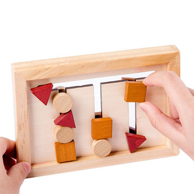 gioco d'apprendimento prescolare geometrico Montessori del bambino di 2cm di per la matematica di legno dei giocattoli