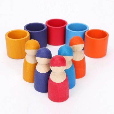 L'esclusiva ha messo 12 pezzi del nordico non tossico di Peg Rainbow Arch Stacker Toy