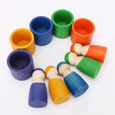 L'esclusiva ha messo 12 pezzi del nordico non tossico di Peg Rainbow Arch Stacker Toy