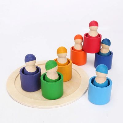 L'esclusiva ha messo 12 pezzi del nordico non tossico di Peg Rainbow Arch Stacker Toy