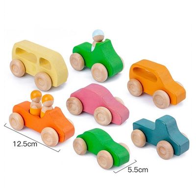 La roccia di legno di Coral Earth Wooden Blocks Toys ha messo il giocattolo di legno naturale d'equilibratura dei blocchi
