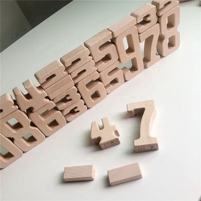 Giocattoli di legno educativi ISO9001 di Digital di per la matematica dei blocchetti di numero e di alfabeto