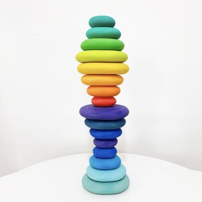 le particelle elementari di legno di numero di 32pcs Digital equilibrano i blocchi per i bambini