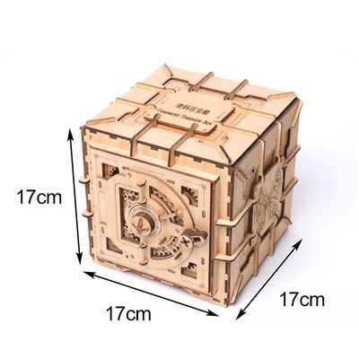 Il puzzle di legno nordico del blocchetto dell'Istituto centrale di statistica gioca la scatola di legno di puzzle 3d meccanica