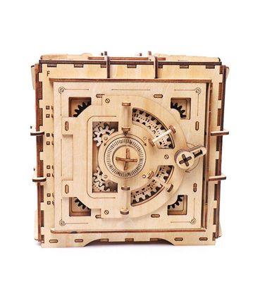 Il puzzle di legno nordico del blocchetto dell'Istituto centrale di statistica gioca la scatola di legno di puzzle 3d meccanica