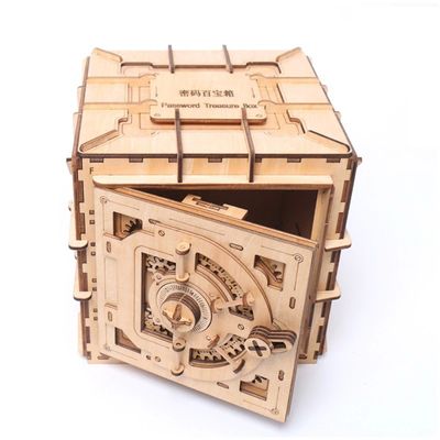 Il puzzle di legno nordico del blocchetto dell'Istituto centrale di statistica gioca la scatola di legno di puzzle 3d meccanica