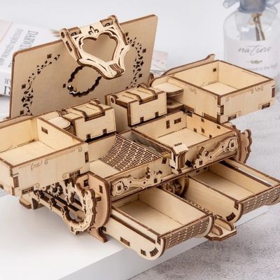 Puzzle meccanici di legno 3d di puzzle di legno meccanici di personalità 3.94in