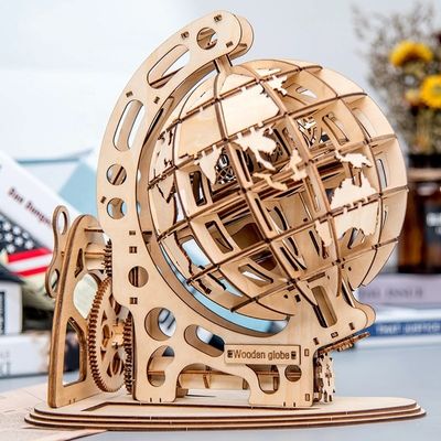 il puzzle di legno perpetuo del blocco 3D gioca il modello meccanico di legno