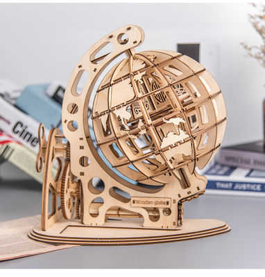 il puzzle di legno perpetuo del blocco 3D gioca il modello meccanico di legno