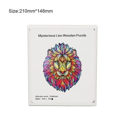 53g Lion Baby Building Blocks Wooden che impila i giochi interattivi animali del puzzle