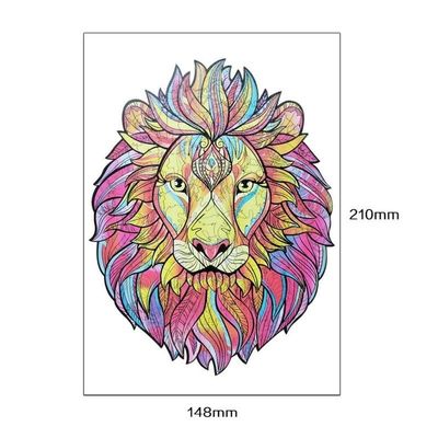 53g Lion Baby Building Blocks Wooden che impila i giochi interattivi animali del puzzle