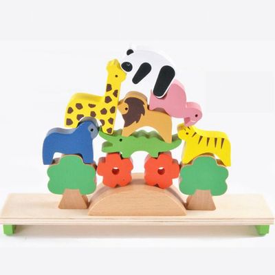 Insieme di legno delle particelle elementari dei giocattoli di legno educativi svegli dei blocchetti di 16CM