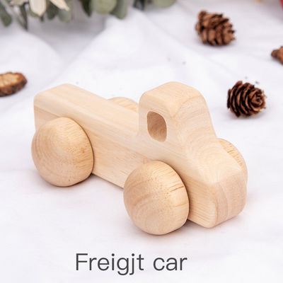 Automobile di legno unisex ISO9001 Toy Police Montessori del faggio