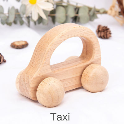 Automobile di legno unisex ISO9001 Toy Police Montessori del faggio