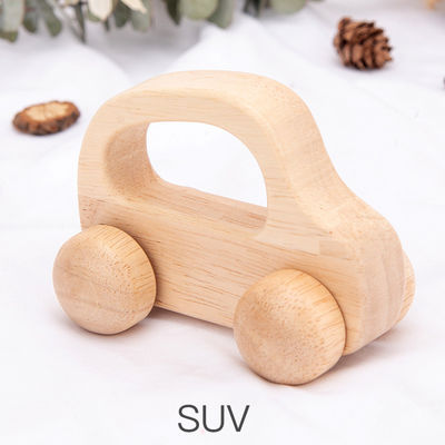 Automobile di legno unisex ISO9001 Toy Police Montessori del faggio