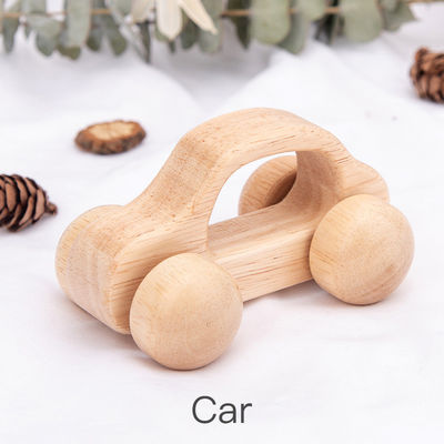 Automobile di legno unisex ISO9001 Toy Police Montessori del faggio