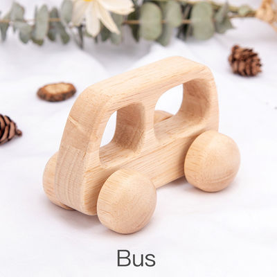 Automobile di legno unisex ISO9001 Toy Police Montessori del faggio