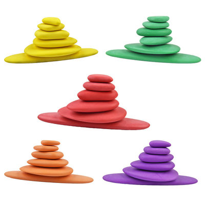 i ciottoli di 6cm hanno colorato le particelle elementari di legno Toy For Kids