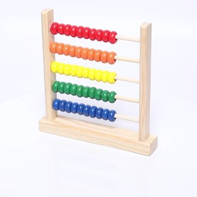 perla di legno 15cm geometrica 3D che conta il bambino Toy Numbers Counting dell'abaco