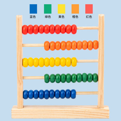 perla di legno 15cm geometrica 3D che conta il bambino Toy Numbers Counting dell'abaco