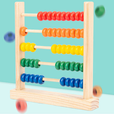 perla di legno 15cm geometrica 3D che conta il bambino Toy Numbers Counting dell'abaco