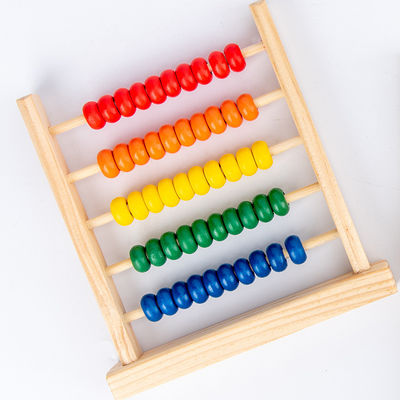 perla di legno 15cm geometrica 3D che conta il bambino Toy Numbers Counting dell'abaco