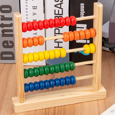 perla di legno 15cm geometrica 3D che conta il bambino Toy Numbers Counting dell'abaco