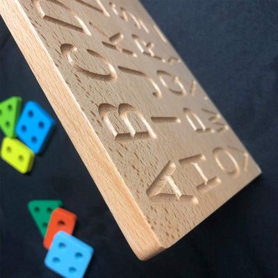 Gli alfabeti si imbarcano sul per la matematica di legno Toy Counting Teaching Language di 29cm