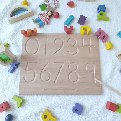 Gli alfabeti si imbarcano sul per la matematica di legno Toy Counting Teaching Language di 29cm