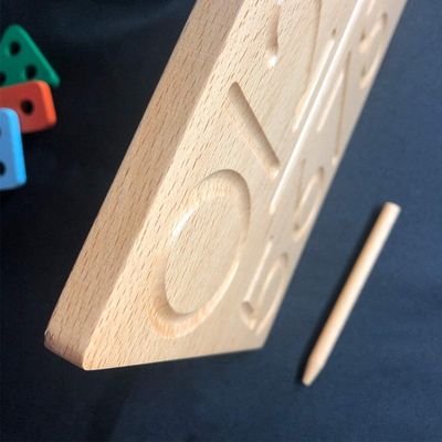 Gli alfabeti si imbarcano sul per la matematica di legno Toy Counting Teaching Language di 29cm