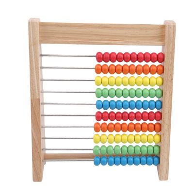 Perle di conteggio di legno di legno di Toy Rainbow 7cm di per la matematica dell'abaco aritmetico