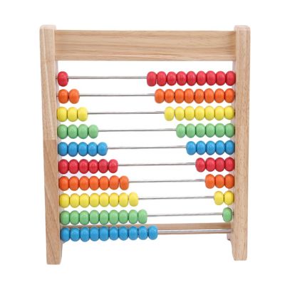 Perle di conteggio di legno di legno di Toy Rainbow 7cm di per la matematica dell'abaco aritmetico