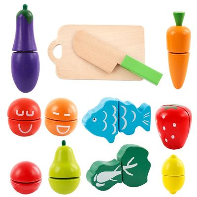 La frutta di legno e Veg della cucina 5.9in gioca il taglio magnetico della frutta